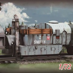 1/72 Polish Around Armored Train PP2 Brave “Smialy” Assembly Model Building Kit