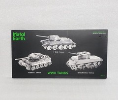 Metal Earth WWII Military Tanks – DIY 3D Steel Model Kits for 3 Tanks – READ