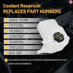 Coolant Reservoir Tank 603-383 Compatible with 2010-2016 Chevy Cruze 2012-2014