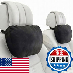 WELBRIT 2PCS Car Pillow for Car Neck Pillow for Driving Seat Lumbar Support Soft