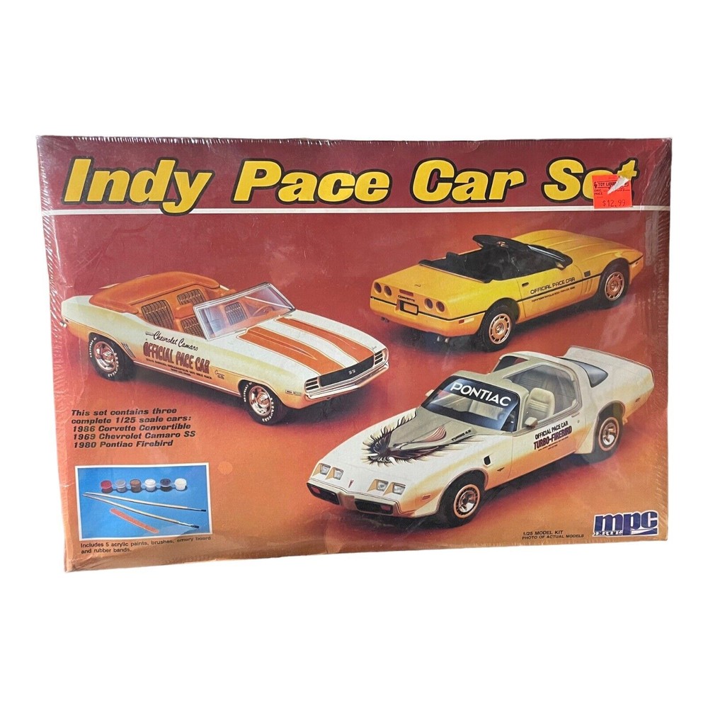 Indy Pace Car Set 1:25 Corvette Firebird Camaro Sealed Kit ERTL MPC
