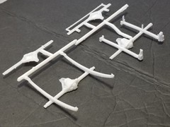 1984 GMC Pickup FRONT & REAR AXLE / SPRINGS from SUNDOWNER MPC 1:25 Model Kit 84