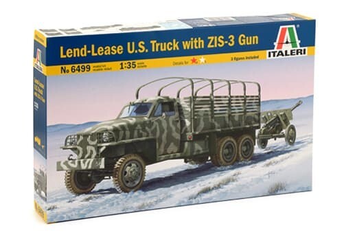 Italeri 6499 (2 1/2 ton) 6×6 Lend Lease Truck with ZIS-3 1/35