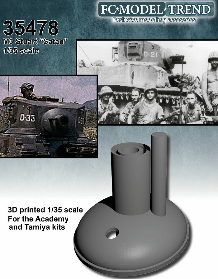 FC Model Trend 1/35 M3 Stuart “Satan” Detail Set for Academy/Tamiya kits
