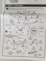 1957 Corvette REAR PAN / VALENCE PANEL from AMT 1:25 Model Kit 57