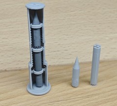 3D printing 1/350/700 China’s Dongfeng-5C intercontinental missile Unpainted