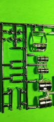 Chrome Sprue Grill Peterbilt 359 Cross Country Hauler 1/25 AMT Mirrors Exhaust