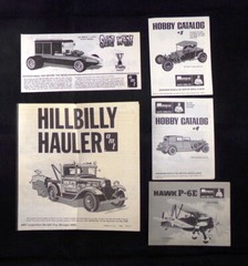Vintage Model Car Junkyard lot instruction MANUALS AMT Monogram MPC TRANTULA