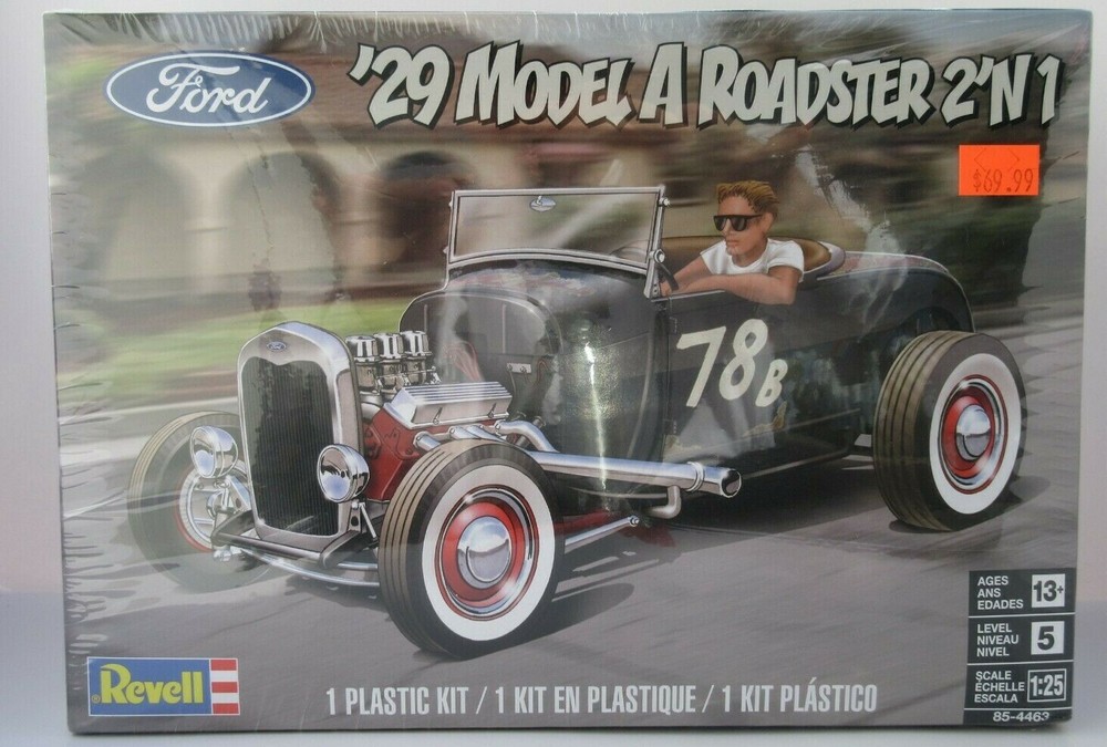 1929 Model A Roadster 2′ N 1 Plastic Model Kit NIB