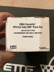 2004 CORVETTE PROMO MODEL INDY PACE CAR 1/25 SCALE NEW IN BOX 85-0954