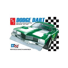 AMT Dart Sportsman Short Track Kit Car 7.75 inches, Molded in white Color