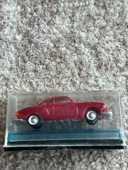 Eko – Spain – 1:86 Scale Plastic Car: Maroon Karmann Ghia #2 – Mint in Case!