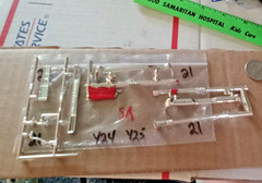 Misc Model Car Chrome Bumper Parts 1/24/25 scale (Parts only) Package # 21