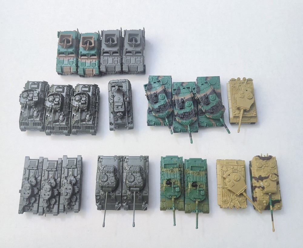 Lot Of 21 Choco Egg Mini Model Combat Tank WW2 US SU GE JP import Japan