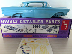 ULTRA RARE! ORIGINAL VINTAGE AMT 1959 EDSEL CORSAIR JR KIT *100% COMPLETE *L@@K!