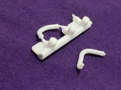 1970 Plymouth Cuda RADIATOR HOSES for Revell 1:25 Model Kit 70