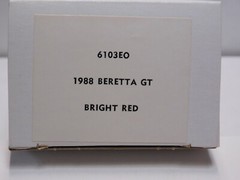 1988 CHEVY BERETTA PROMO MODEL IN RED 1.24 NEW IN THE BOX