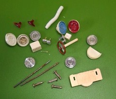 VINTAGE 1960 CHEV CORVETEE MODEL KIT UNKNOWN BRAND *PARTS ONLY*