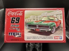 MPC Skill 3 Model Kit 1969 Dodge Charger RT “Coca-Cola” 1/25 Scale MPC919M New