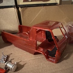 IMC #107-200 Dodge Little Red Wagon Plastic Model Kit 1/25th Lot Of Three Parts
