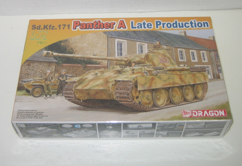 Dragon 1/72 20MM WWII German Tank Panther Ausf. A Late Production 7505
