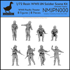 NUMODEL NM0021 | 1/72 Resin WWII IJN & Tanker Scene Kit “Armored Tropics” | 8pc