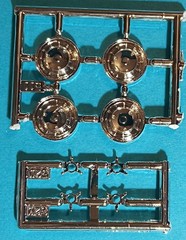 🔥58 EDSEL PACER – STOCK HUBCAP WHEELS – AMT 1087M – MODEL KIT PARTS LOT🔥
