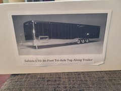 Galaxie Limited 36-Foot Tri-Axle Tag-Along Trailer 1:24-1:25 Model Kit NEW