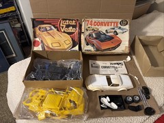 Vintage MPC LASER CORVETTE 1:20 SCALE 1979 PLASTIC MODEL KIT Plus Extra Parts