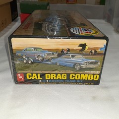 AMT 1/25 CAL DRAG COMBO 1964 GALAXIE, AWB FALCON & TRAILER MODEL KIT # 1223 F/S