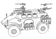 M-3 French wheeled APC (4×4) (Plastic model kit) 1/72 ACE 72463