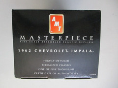 AMT MASTERPIECE 1962 WHITE & RED CHEVROLET CHEVY IMPALA REPLICA 1:25 MODEL NEW