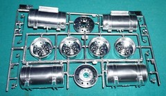 Peterbilt 359 Conventional Monogram 1/16 Kit #2500 Satin Chrome Wheels Tanks Etc