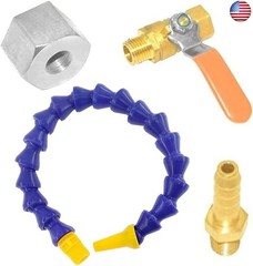 Joywayus 1/4PT Thread Adjustable Magnetic Base Round Nozzle Coolant Oil Water