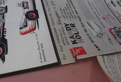 Double Dragster Kit Instructions & Booklet. Vintage AMT Kit #T-161, Issued 1961.