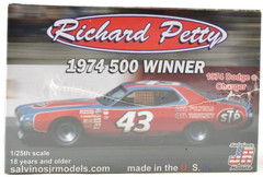 Salvinos JR Models “STP” Richard Petty 1974 Dodge Charger 1/25 Model Car Kit