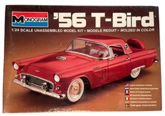 Monogram ’56 T-Bird 1:24 Scale Ford Thunderbird Model Kit 2289, Sealed (B244)