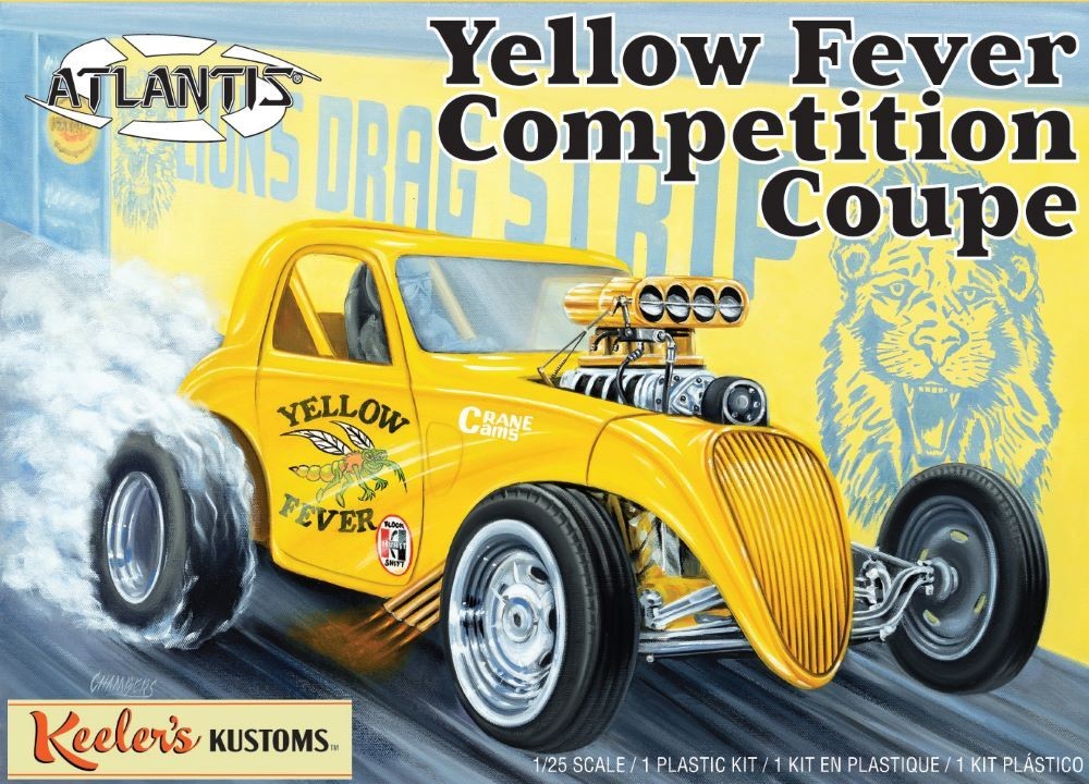 Atlantis Keeler’s Kustoms Yellow Fever Competition Coupe 1:25 13101 Model Kit