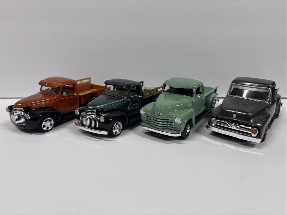 Lot Of 4 BUILT Model Cars NICE Lot#004 Trucks