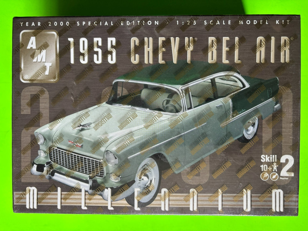 1955 CHEVROLET BEL AIR COUPE MODEL KIT AMT ERTL 1/25 SCALE MILLENIUM EDITION NEW