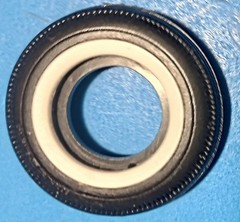 59 CADILLAC ELDORADO CONV WIDE WHITE WALL TIRES – MONO 2957 MODEL KIT PARTS LOT
