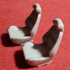 Modern Bucket Seats 1964 Mercury Comet 1:25 scale model car part Moebius