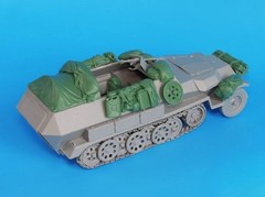 1/35 Scale Die-Cast Resin Model Assembled Kit Sd.kfz.251 C Accessories Set (N…