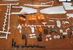 AMT Double Dragster Kit #T275 Fiat Rail Drag Late-’60s Psychadelic Art Box