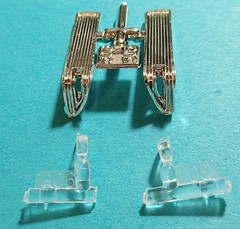🔥58 EDSEL PACER CHROME GRILL and LIGHTS – AMT 1087M – MODEL KIT PARTS LOT FORD