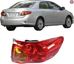 Silscvtt Passenger Side Outer Rear Brake Tail Light Assembly Replacement for