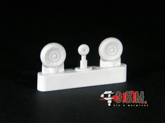 1:72 Resin Wheels Landing Gear for Yak 9 scale model