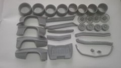 1/24 Scale Chevrolet Camaro 69 Super Modified Wide Body Kit Resin Printed