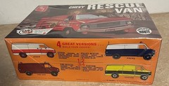 AMT Chevy Rescue Van Model Kit SEALED Molded in White RARE