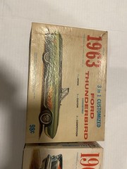 Lot Of 2 Vintage 1963 Palmer Plastics Model Car Kits As Is See Photos